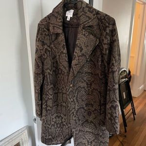 Snakeskin Peacoat